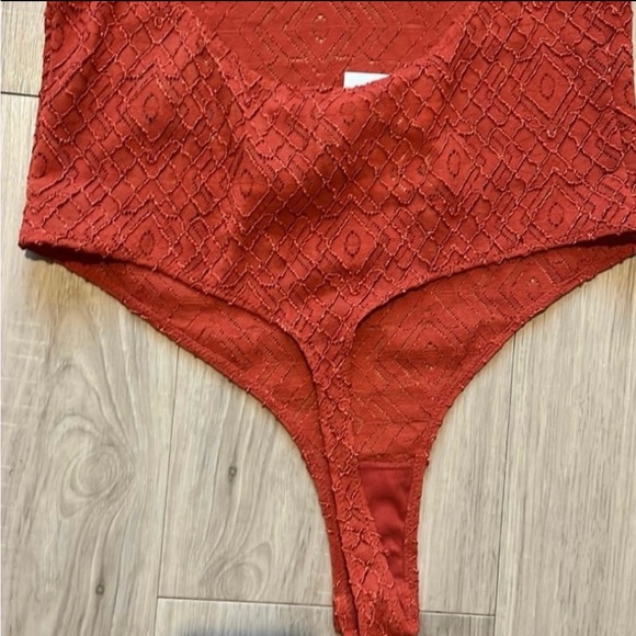 Women’s Free People Copper Lace Thong Bodysuit Size XS - Picture 5 of 11